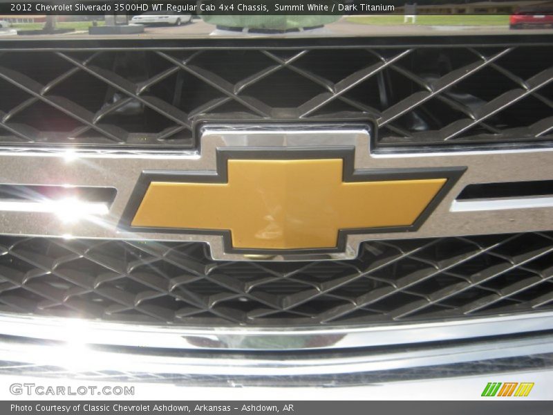 Summit White / Dark Titanium 2012 Chevrolet Silverado 3500HD WT Regular Cab 4x4 Chassis