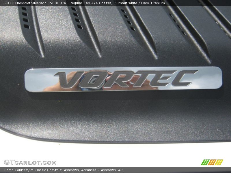 Summit White / Dark Titanium 2012 Chevrolet Silverado 3500HD WT Regular Cab 4x4 Chassis