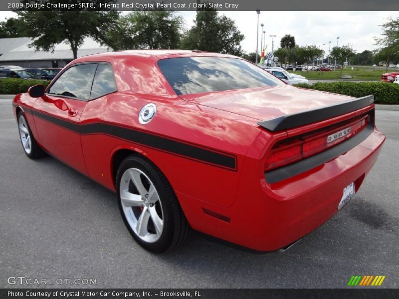 Inferno Red Crystal Pearl Coat / Dark Slate Gray 2009 Dodge Challenger SRT8