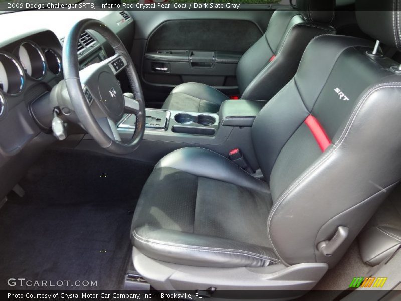 Inferno Red Crystal Pearl Coat / Dark Slate Gray 2009 Dodge Challenger SRT8