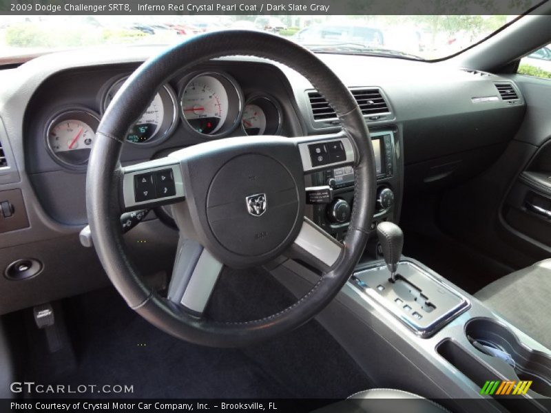 Inferno Red Crystal Pearl Coat / Dark Slate Gray 2009 Dodge Challenger SRT8