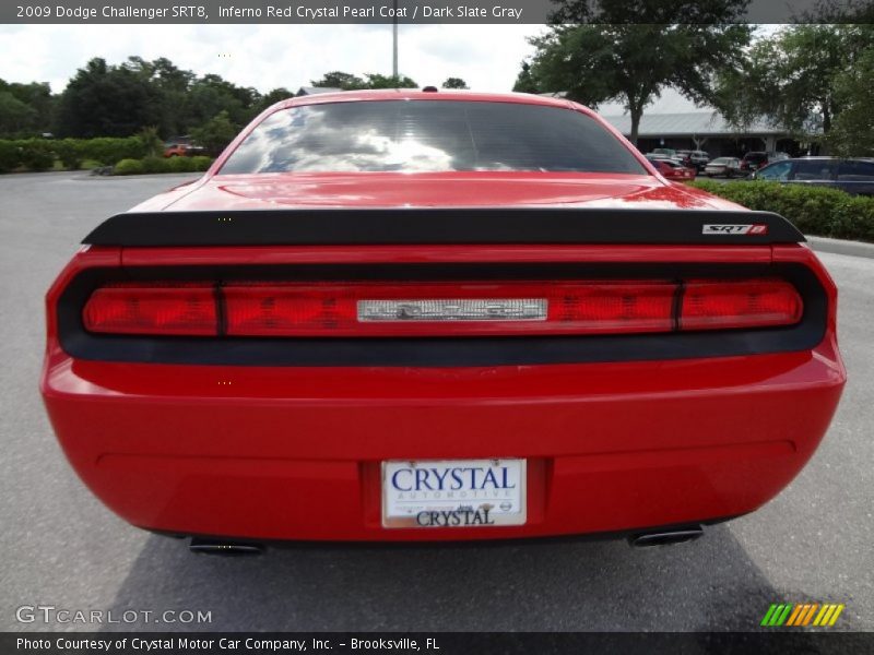 Inferno Red Crystal Pearl Coat / Dark Slate Gray 2009 Dodge Challenger SRT8
