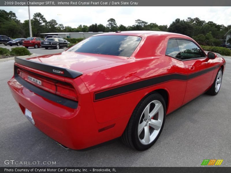 Inferno Red Crystal Pearl Coat / Dark Slate Gray 2009 Dodge Challenger SRT8