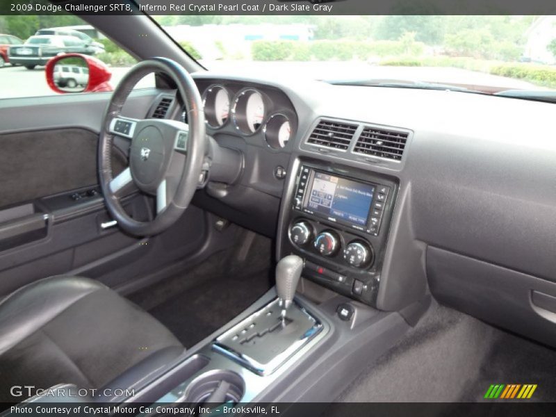 Inferno Red Crystal Pearl Coat / Dark Slate Gray 2009 Dodge Challenger SRT8