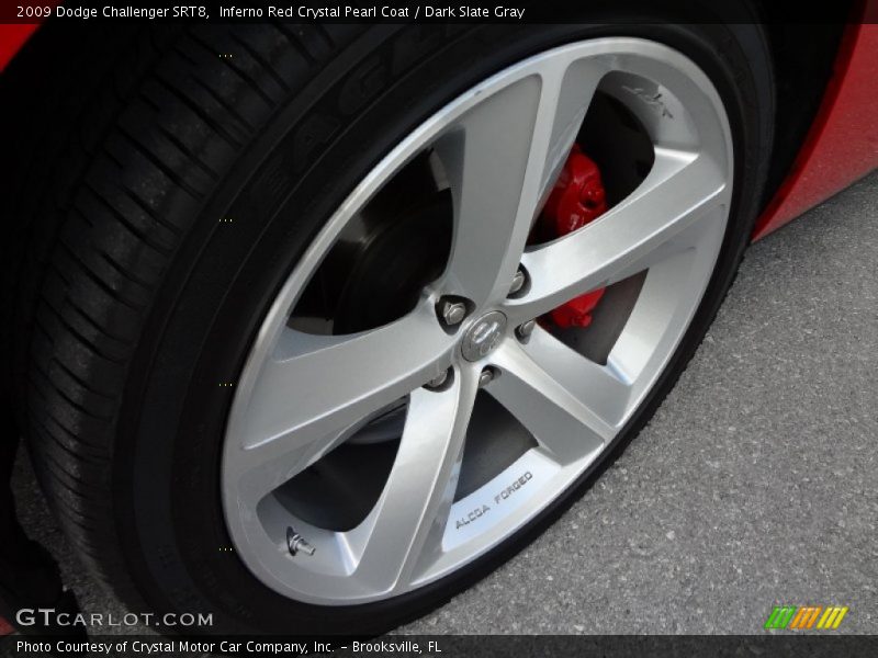 Inferno Red Crystal Pearl Coat / Dark Slate Gray 2009 Dodge Challenger SRT8