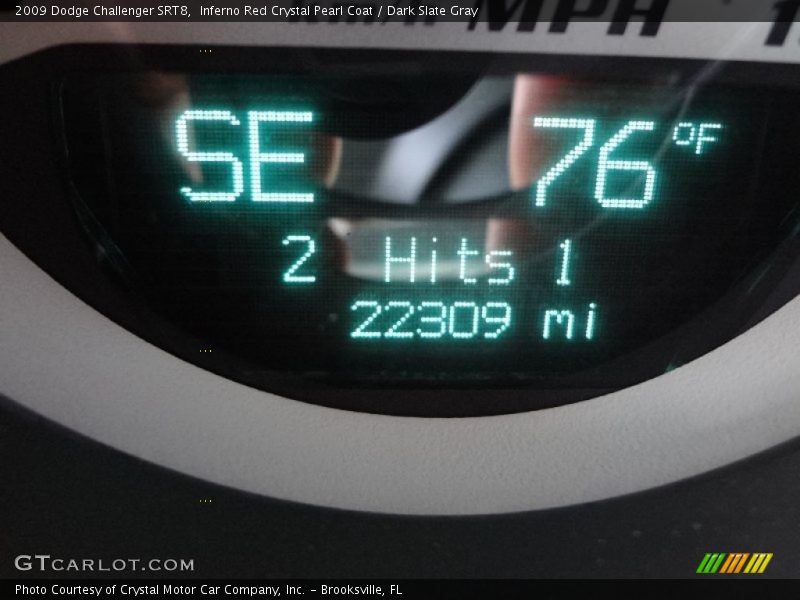 Inferno Red Crystal Pearl Coat / Dark Slate Gray 2009 Dodge Challenger SRT8