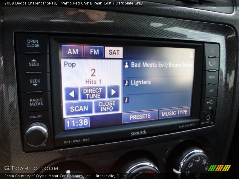 Inferno Red Crystal Pearl Coat / Dark Slate Gray 2009 Dodge Challenger SRT8