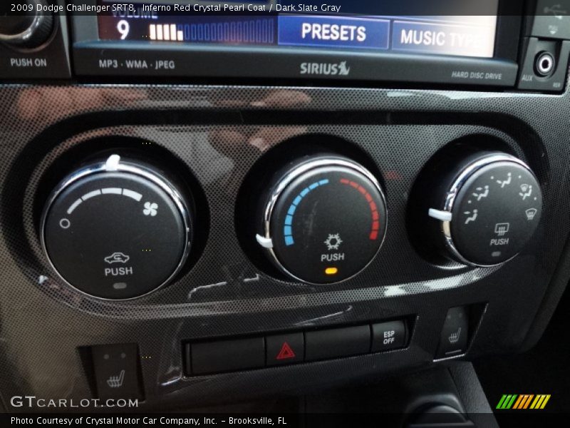 Inferno Red Crystal Pearl Coat / Dark Slate Gray 2009 Dodge Challenger SRT8