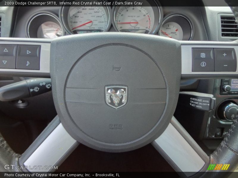 Inferno Red Crystal Pearl Coat / Dark Slate Gray 2009 Dodge Challenger SRT8