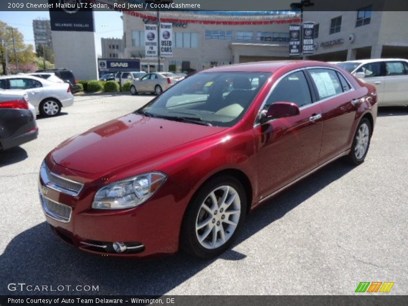 Red Jewel / Cocoa/Cashmere 2009 Chevrolet Malibu LTZ Sedan