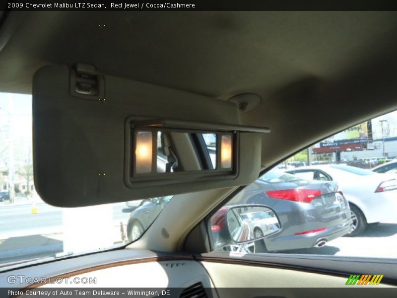 Red Jewel / Cocoa/Cashmere 2009 Chevrolet Malibu LTZ Sedan
