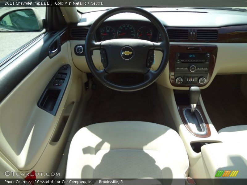 Gold Mist Metallic / Neutral 2011 Chevrolet Impala LT