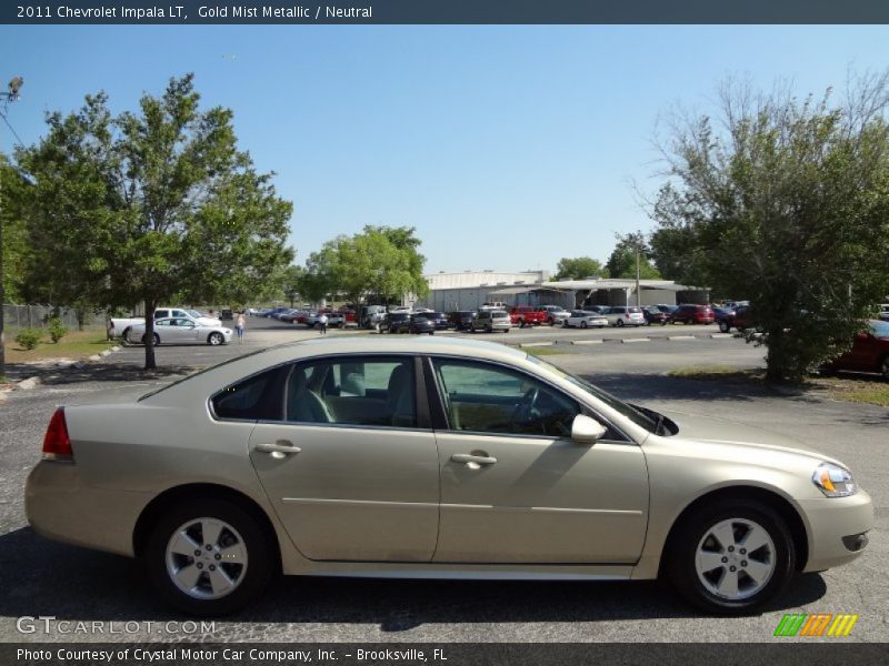 Gold Mist Metallic / Neutral 2011 Chevrolet Impala LT