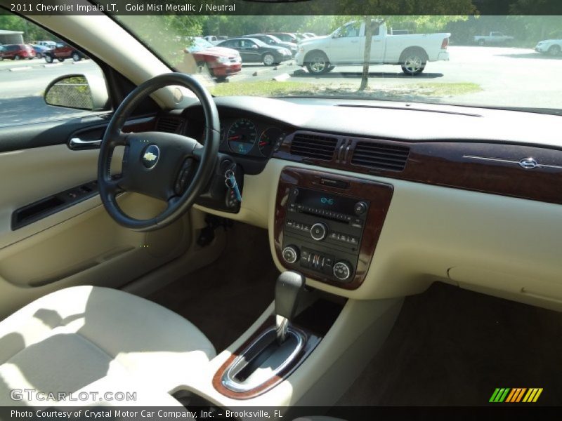 Gold Mist Metallic / Neutral 2011 Chevrolet Impala LT
