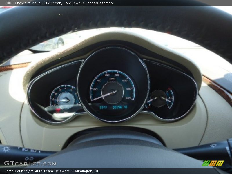 Red Jewel / Cocoa/Cashmere 2009 Chevrolet Malibu LTZ Sedan