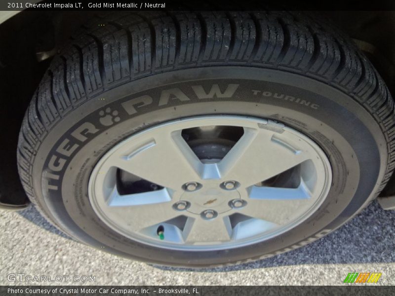 Gold Mist Metallic / Neutral 2011 Chevrolet Impala LT