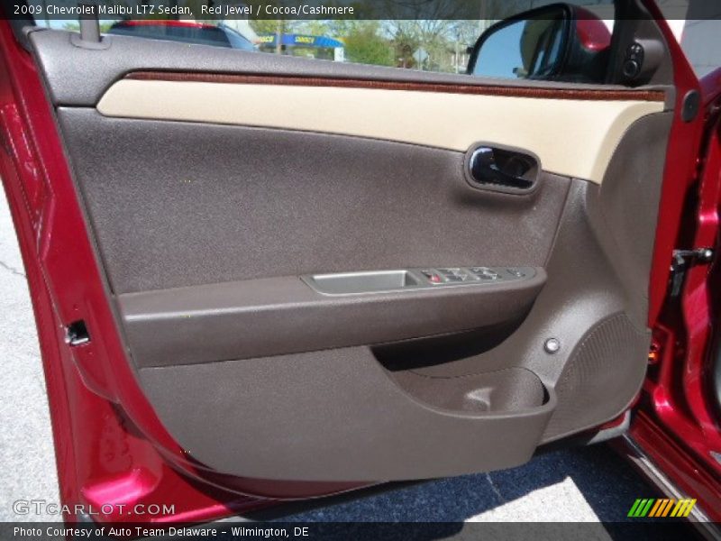 Red Jewel / Cocoa/Cashmere 2009 Chevrolet Malibu LTZ Sedan