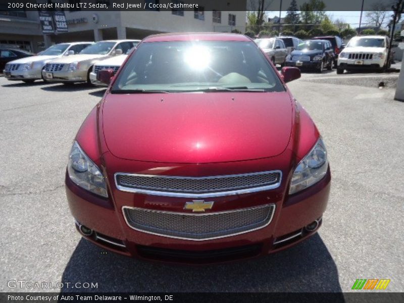 Red Jewel / Cocoa/Cashmere 2009 Chevrolet Malibu LTZ Sedan