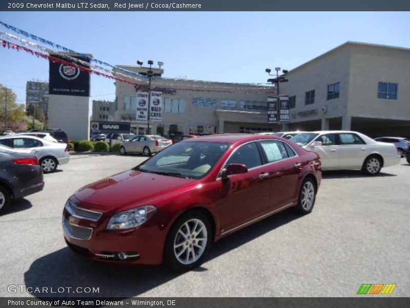 Red Jewel / Cocoa/Cashmere 2009 Chevrolet Malibu LTZ Sedan