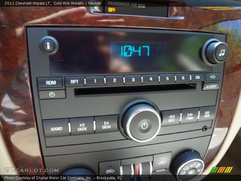 Gold Mist Metallic / Neutral 2011 Chevrolet Impala LT