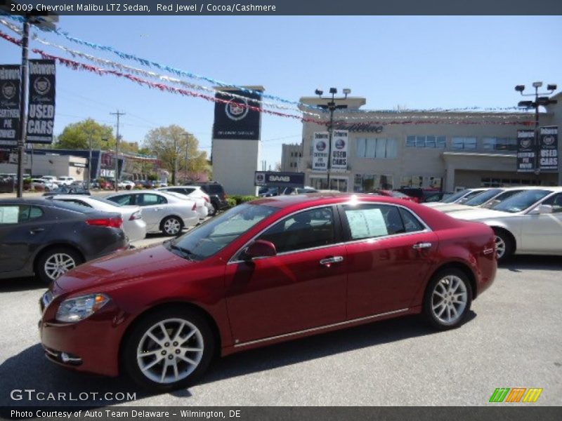 Red Jewel / Cocoa/Cashmere 2009 Chevrolet Malibu LTZ Sedan