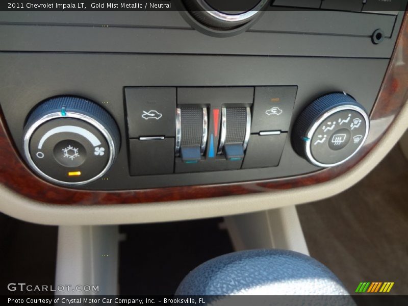 Gold Mist Metallic / Neutral 2011 Chevrolet Impala LT