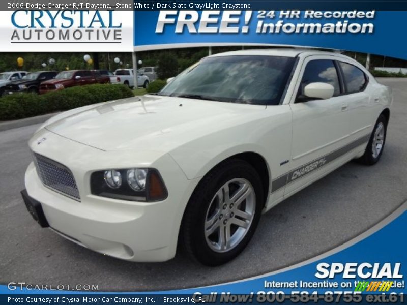 Stone White / Dark Slate Gray/Light Graystone 2006 Dodge Charger R/T Daytona
