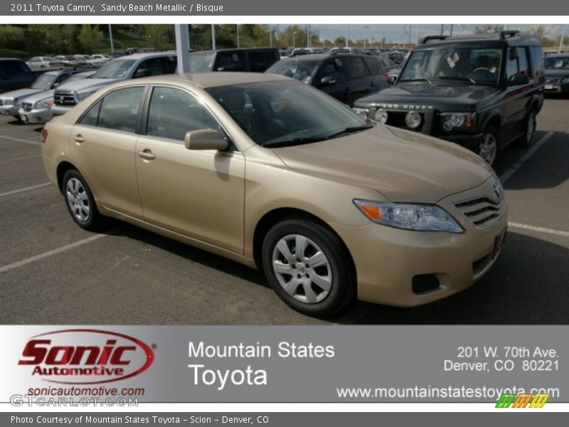 Sandy Beach Metallic / Bisque 2011 Toyota Camry