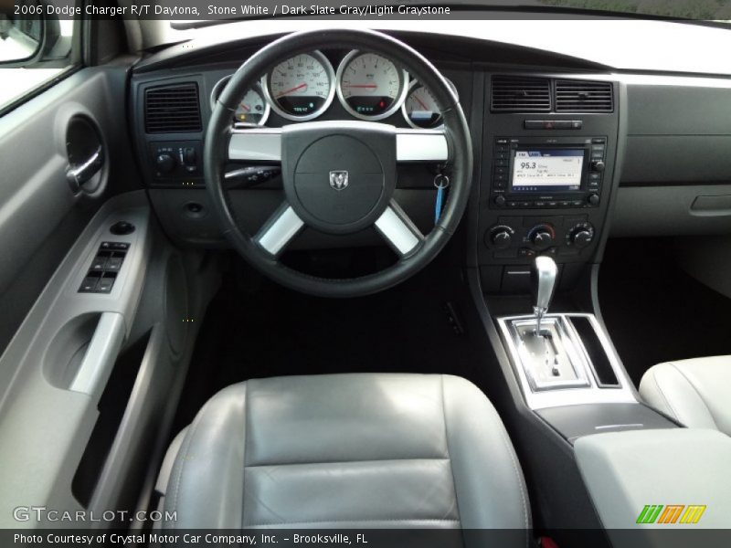 Stone White / Dark Slate Gray/Light Graystone 2006 Dodge Charger R/T Daytona