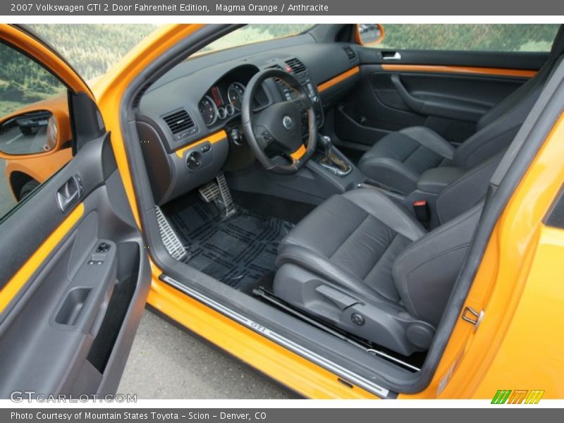  2007 GTI 2 Door Fahrenheit Edition Anthracite Interior