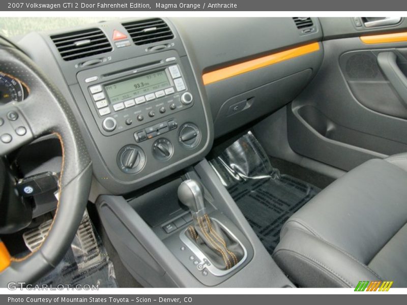 Magma Orange / Anthracite 2007 Volkswagen GTI 2 Door Fahrenheit Edition