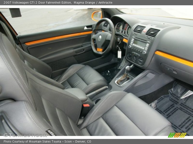  2007 GTI 2 Door Fahrenheit Edition Anthracite Interior