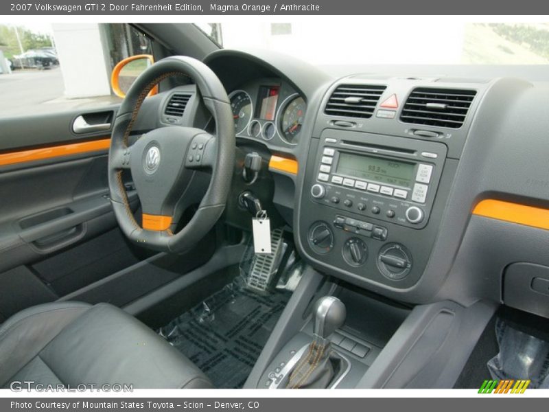 Dashboard of 2007 GTI 2 Door Fahrenheit Edition