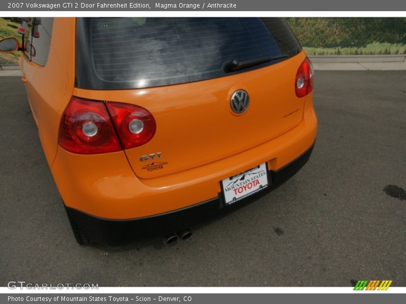 Magma Orange / Anthracite 2007 Volkswagen GTI 2 Door Fahrenheit Edition