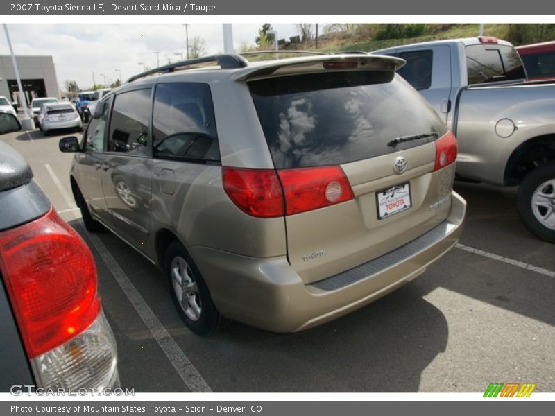 Desert Sand Mica / Taupe 2007 Toyota Sienna LE