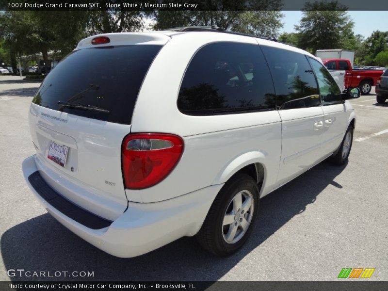Stone White / Medium Slate Gray 2007 Dodge Grand Caravan SXT