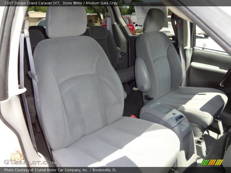 Stone White / Medium Slate Gray 2007 Dodge Grand Caravan SXT