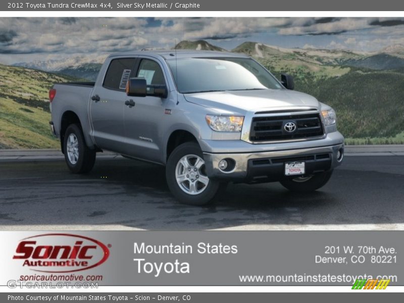 Silver Sky Metallic / Graphite 2012 Toyota Tundra CrewMax 4x4