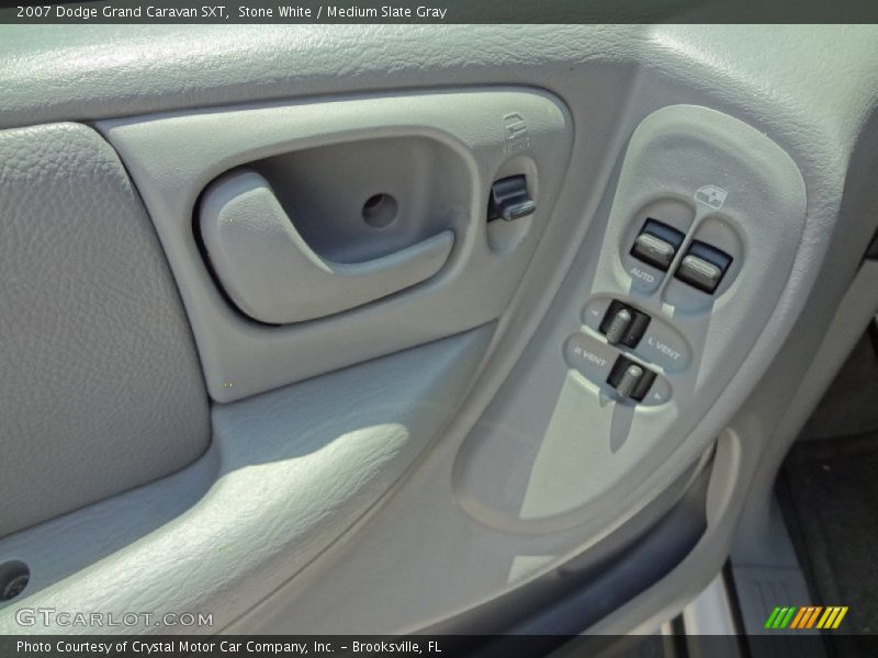 Stone White / Medium Slate Gray 2007 Dodge Grand Caravan SXT