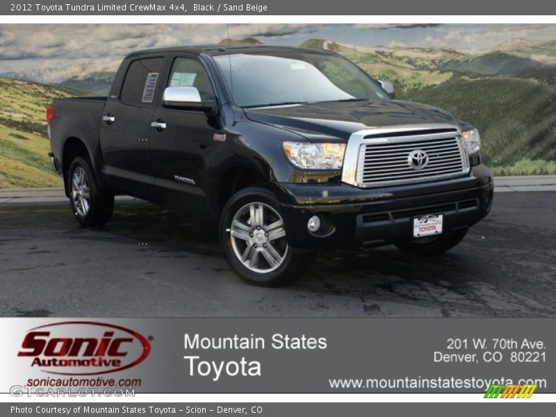 Black / Sand Beige 2012 Toyota Tundra Limited CrewMax 4x4