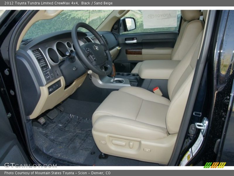 Black / Sand Beige 2012 Toyota Tundra Limited CrewMax 4x4