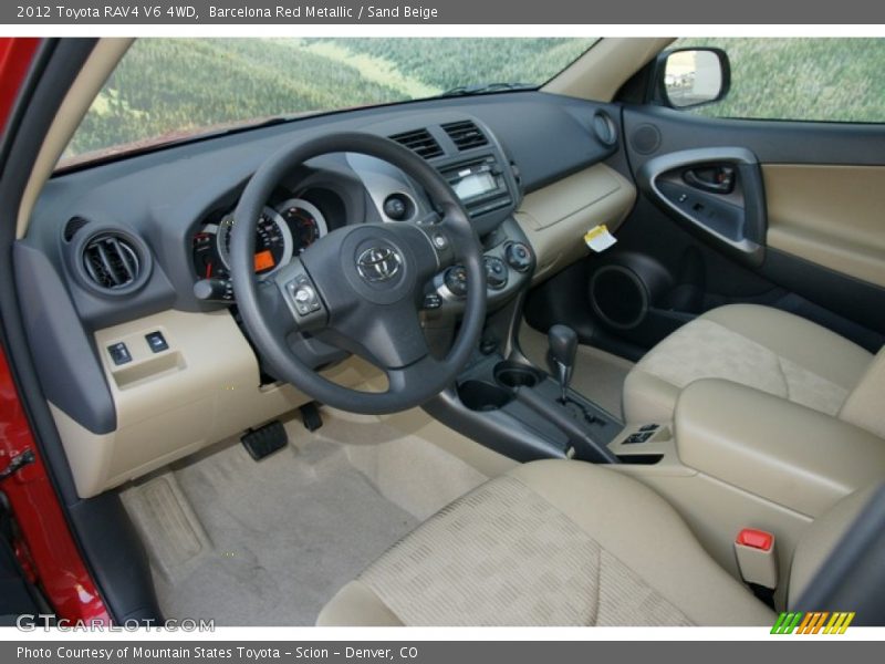 Barcelona Red Metallic / Sand Beige 2012 Toyota RAV4 V6 4WD