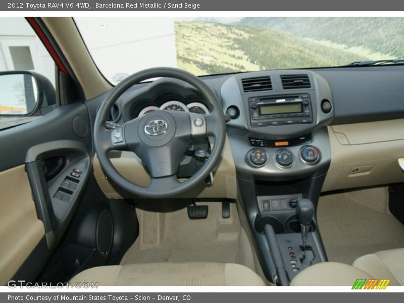 Barcelona Red Metallic / Sand Beige 2012 Toyota RAV4 V6 4WD