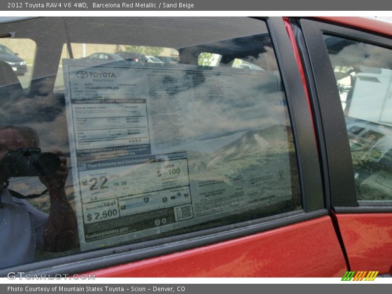 Barcelona Red Metallic / Sand Beige 2012 Toyota RAV4 V6 4WD