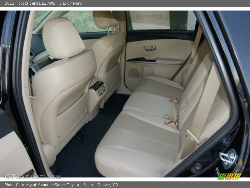 Black / Ivory 2012 Toyota Venza LE AWD
