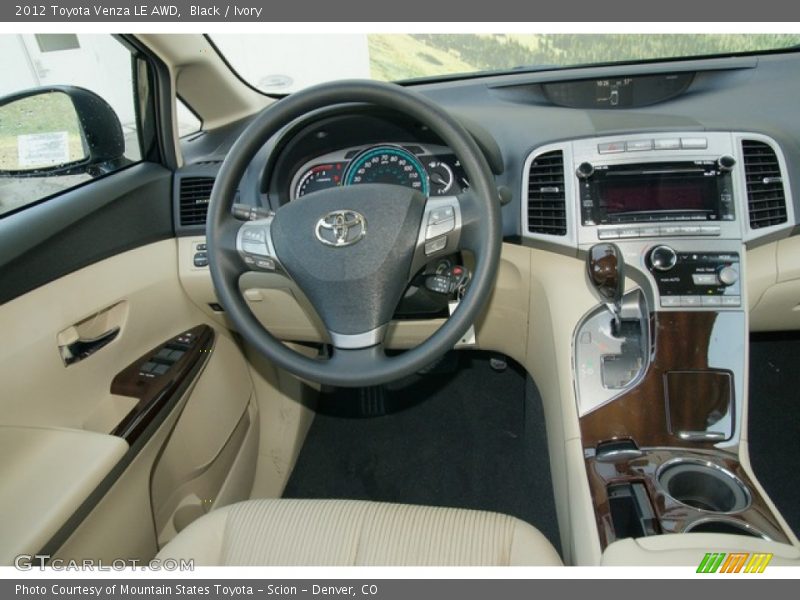 Black / Ivory 2012 Toyota Venza LE AWD
