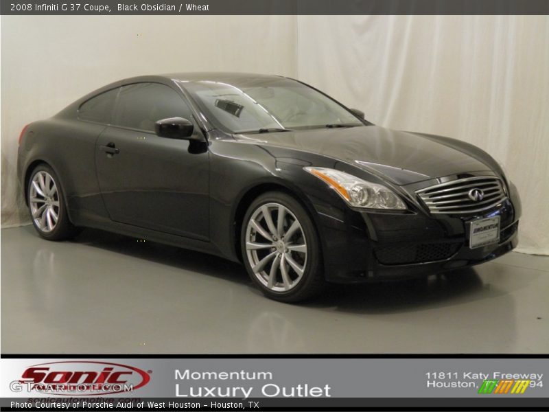 Black Obsidian / Wheat 2008 Infiniti G 37 Coupe