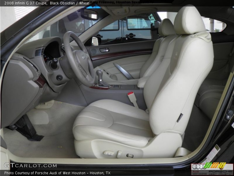 Black Obsidian / Wheat 2008 Infiniti G 37 Coupe
