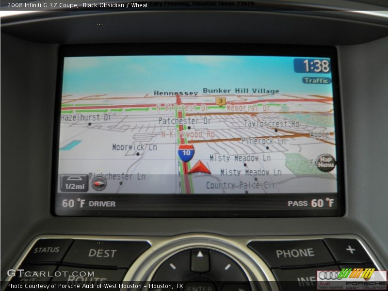 Black Obsidian / Wheat 2008 Infiniti G 37 Coupe