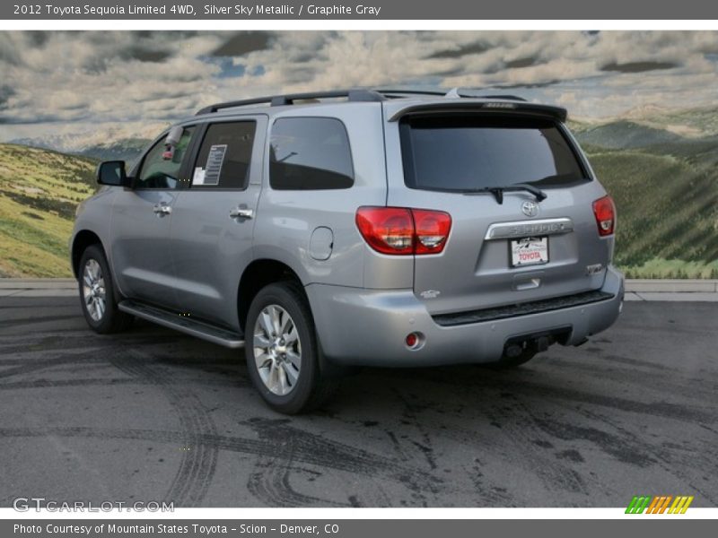 Silver Sky Metallic / Graphite Gray 2012 Toyota Sequoia Limited 4WD